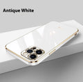 Simple 6D straight edge electroplating TPU phone case for iPhone 15 and 16 in mint green colour