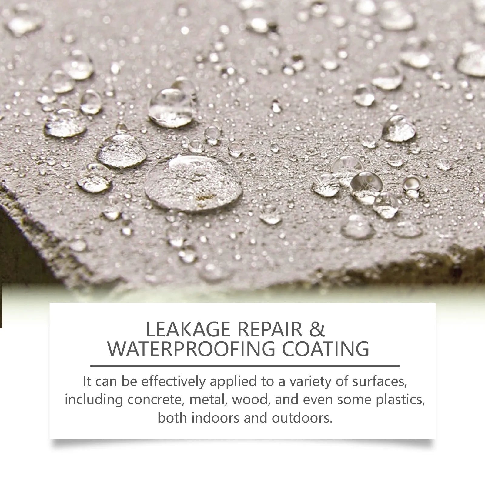 100g multi-purpose leak-repairing paint pot with brush for roof, wall, and asphalt waterproof repairs