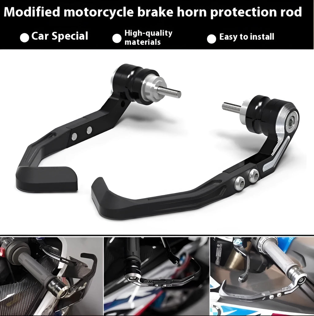 Pair of CNC aluminium bow guard protection pads for Honda CBR650 motorcycle in black or grey.