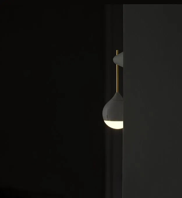Morandi Grey induction night light with LED light source, 149mm height, spiral European design