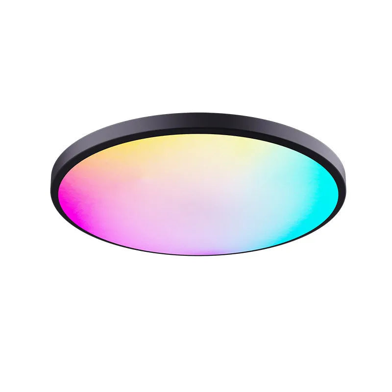 RGBCW Bluetooth ceiling lamp with colour mixing and dimming control in black or white