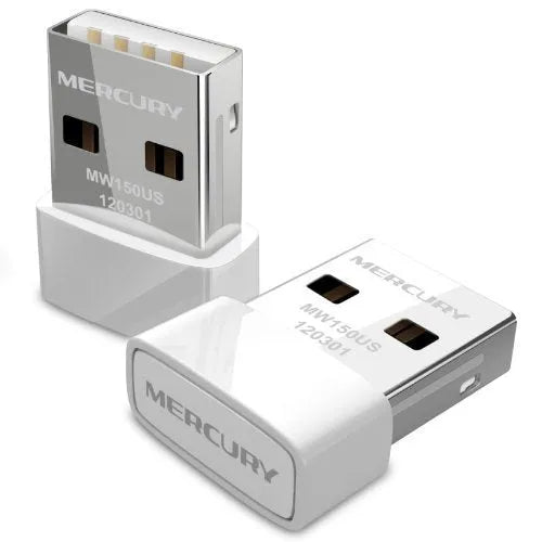 Mercury 150M wireless USB network card in white mini design with USB connector