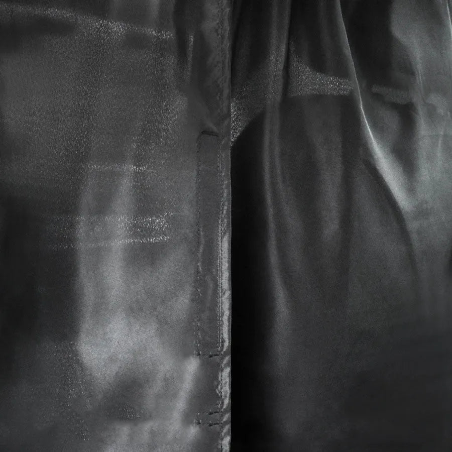 Car front and rear partition curtain made of black Pongee fabric, 69 by 82 centimetres, with suspension drawstring