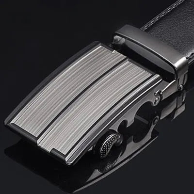 Top quality genuine full grain leather belt for men with metal buckle, available in multiple styles and sizes 110-125cm