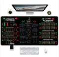 Natural rubber gaming mouse pad with thermal transfer printed design and non-slip base