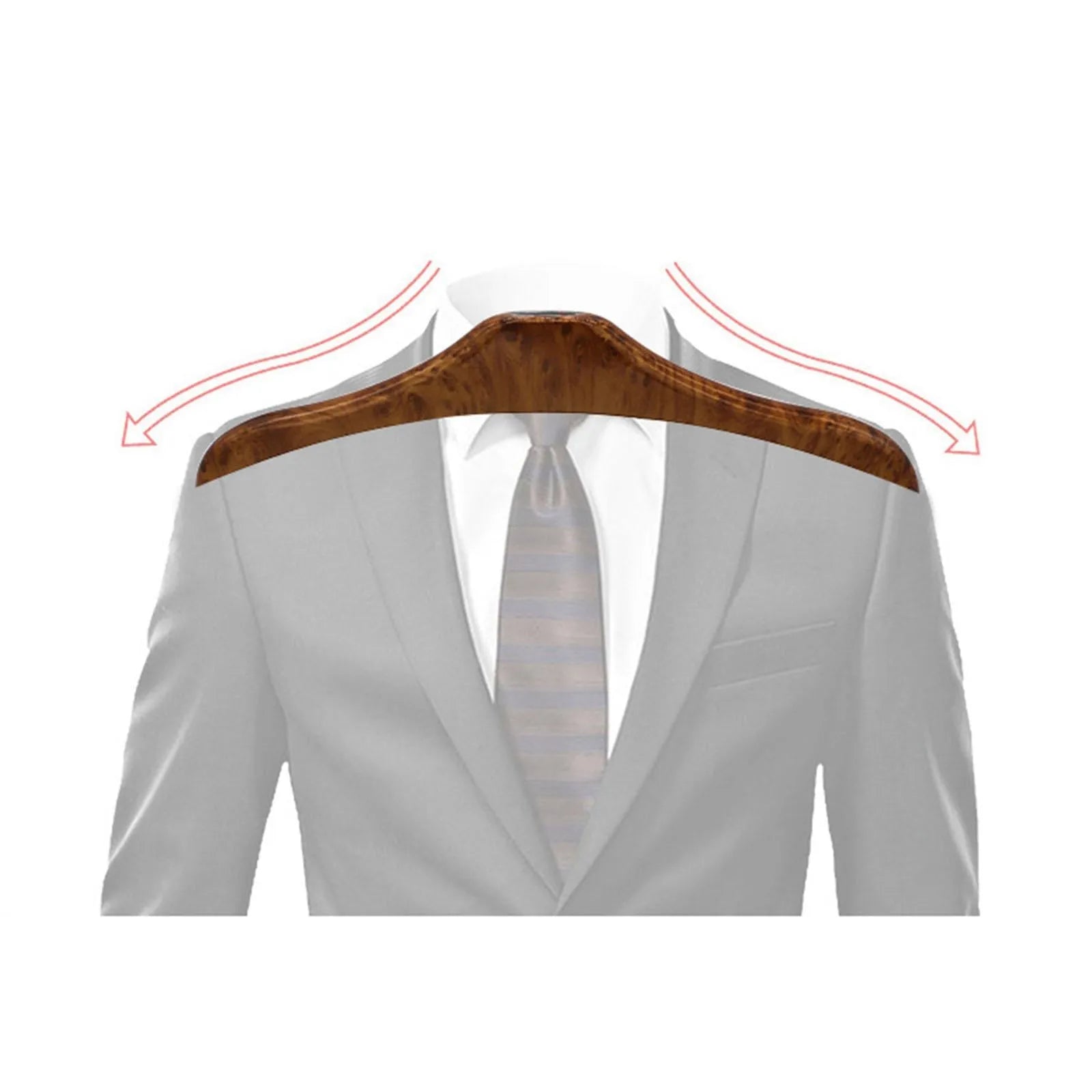 Wood yellow stainless steel car clothes hanger with removable design for suits and uniforms