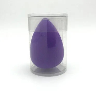 Water drop makeup sponge with fine tip and dome base, latex free foam, available in multiple colours