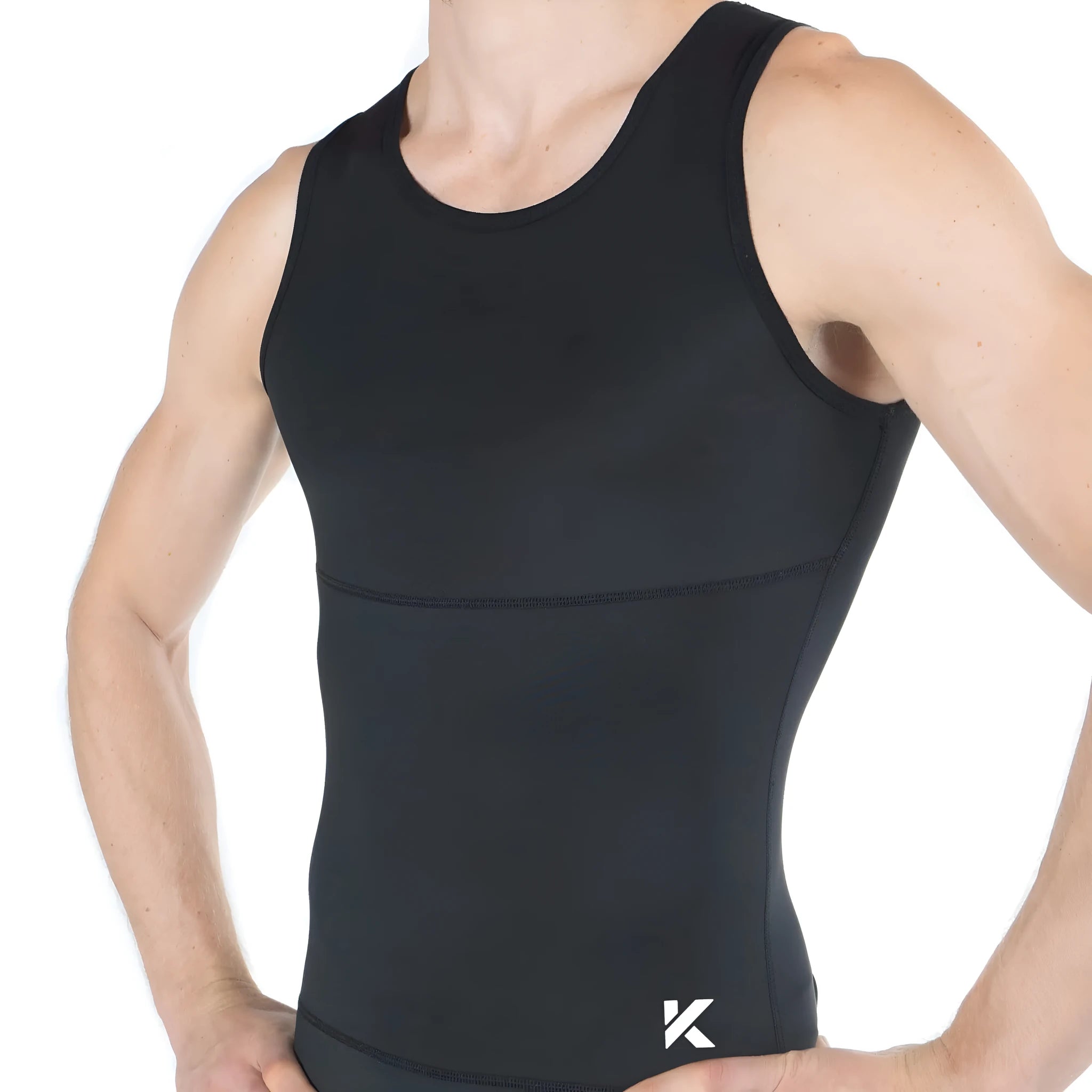 Kewlioo Men's SlimTank sleeveless vest top in slim fit, available in sizes S to 3XL for casual layering