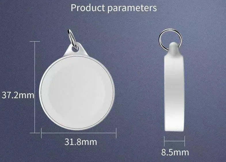White magnetic Apple Watch charger with USB male input and circular coil base