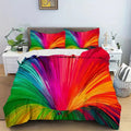 Digital printing down quilt cover suit modern simplicity 3-piece set chemical fibre single colour pattern