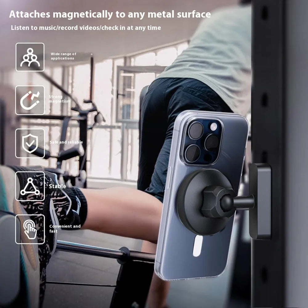H160G17 magnetic silicone phone holder with suction base for car dashboard mounting