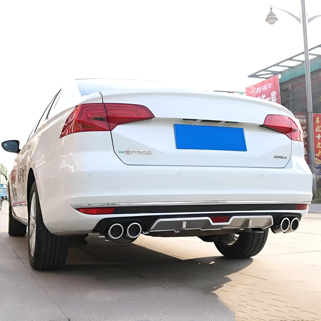 Automotive rear bumper spoiler in PP plastic available in 118cm and 129cm sizes with black colour options