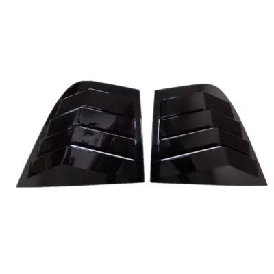Bright black carbon fibre rear triangle decoration pair for Kia Stinger