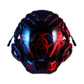 Black CYBER04 full face tech prop helmet mask for cosplay and costume parties