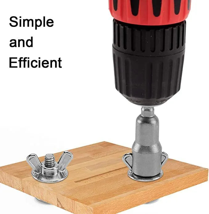 Tool steel socket wrench nut socket slotted sleeve natural colour 41g for electric screwdriver
