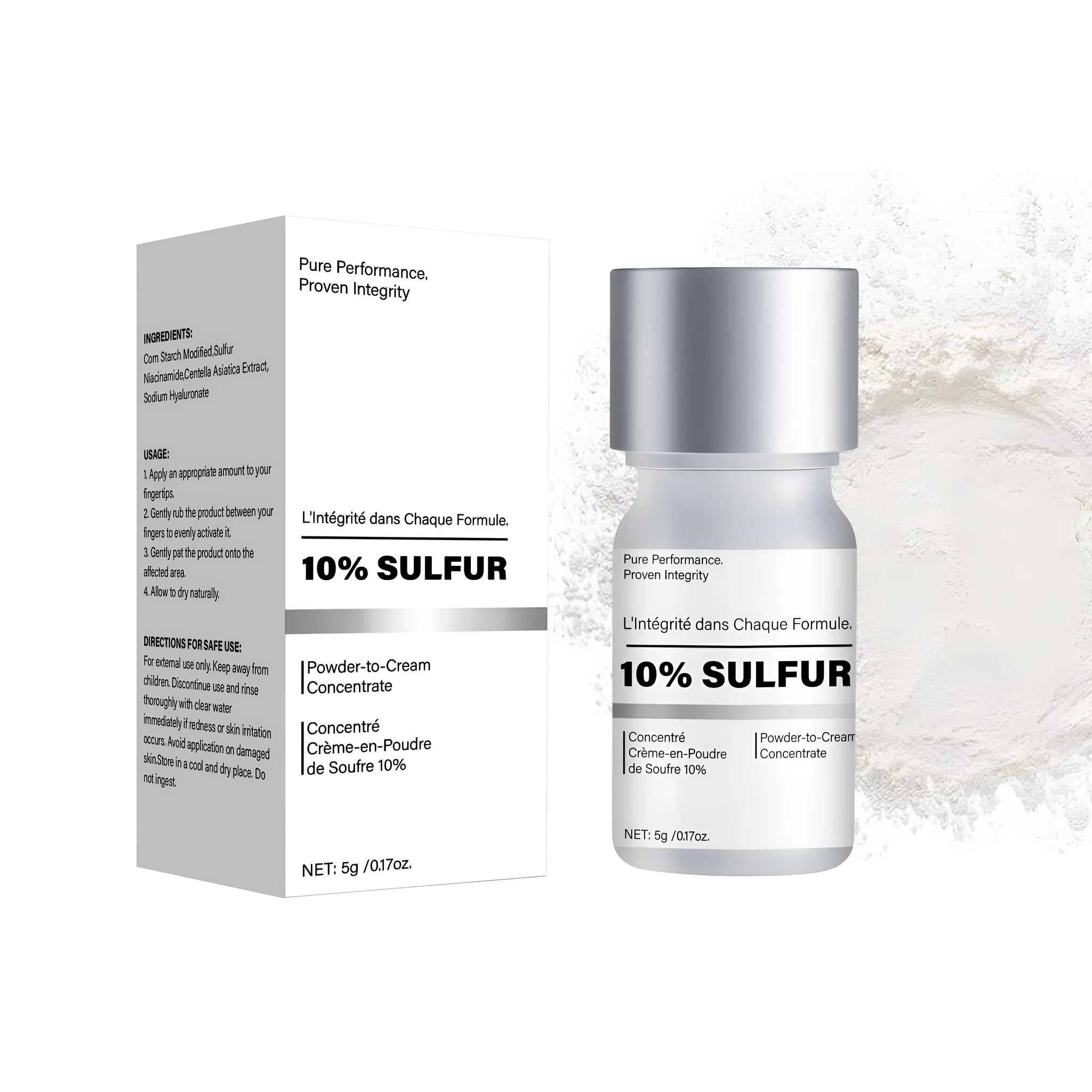 Powdered concentrated emulsifiable paste cream FP-F061 5g pack for body care appliances