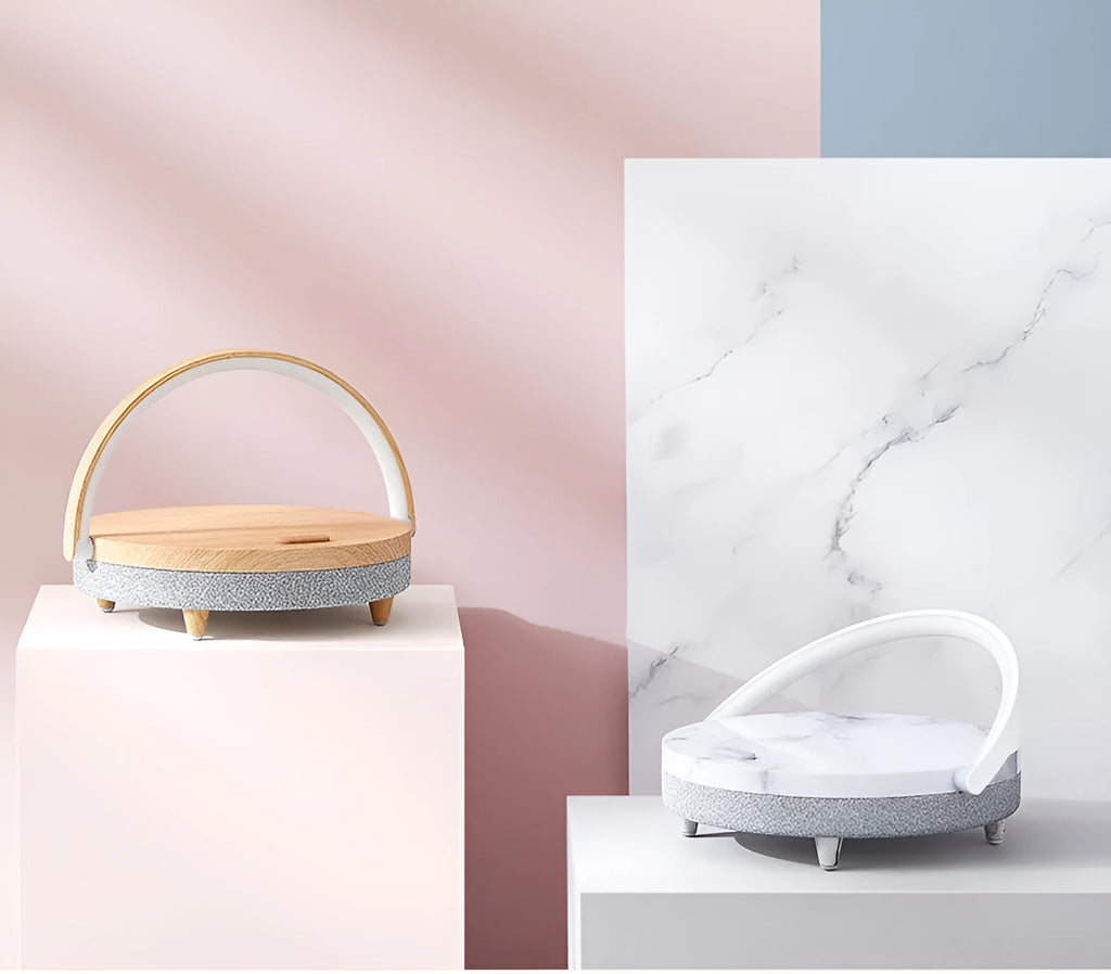 Multi-function wireless charging night light with Bluetooth speaker and touch switch