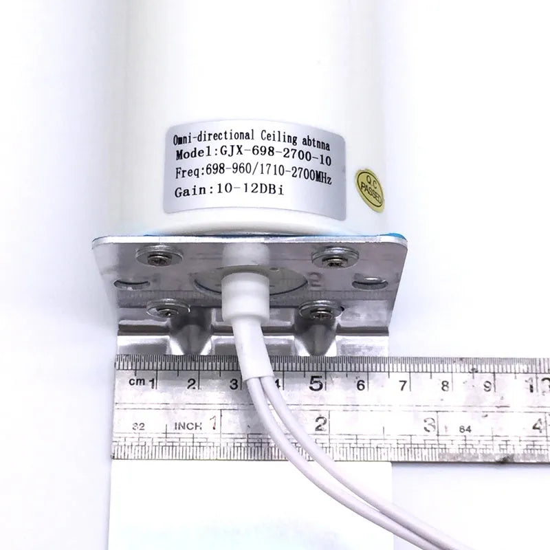 4G LTE router antenna with 12dBi gain, 698-960/1710-2700MHz, 50 Ohm, CRC9 SMA TS9 connector options