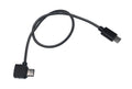 Short 15cm USB Type-C data cable with metal core nylon thread and PVC outer in silver grey