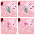 Children's metal hair barrette with colourful watermelon printed design and secure clasp