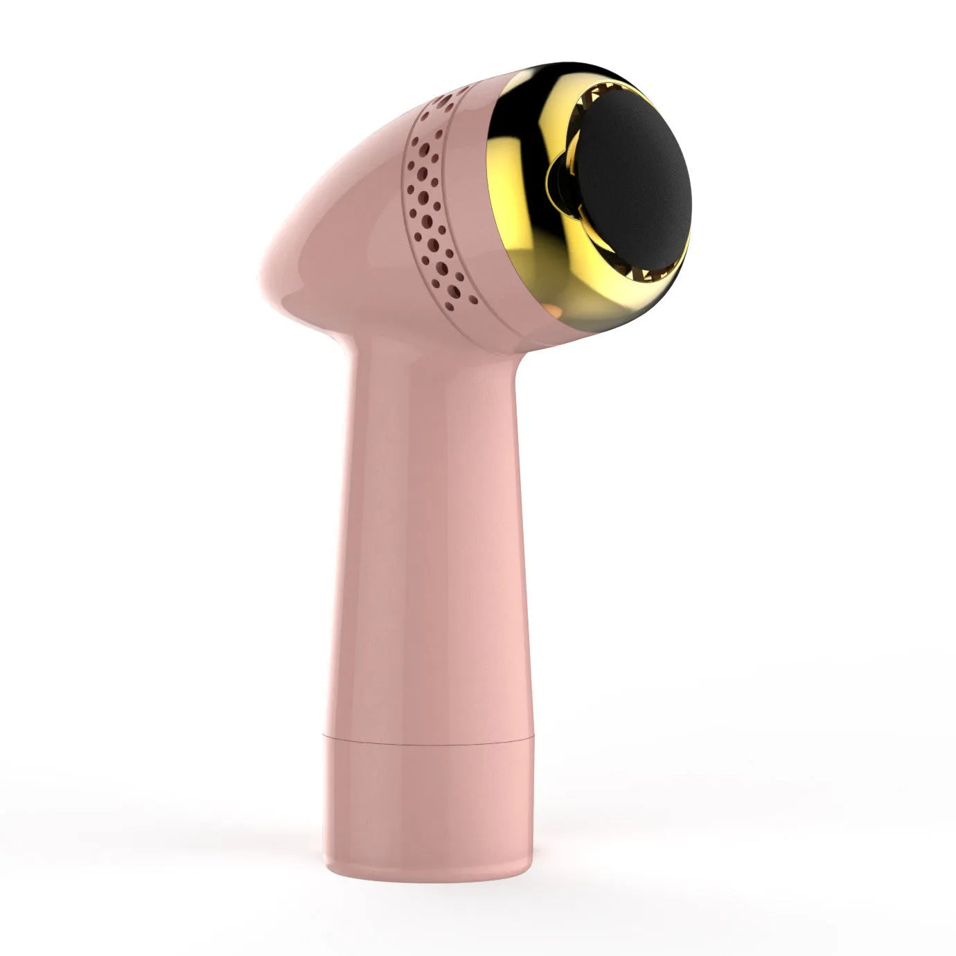 Electric vacuum foot grinder with a refined quartz grinding head in a gold finish.