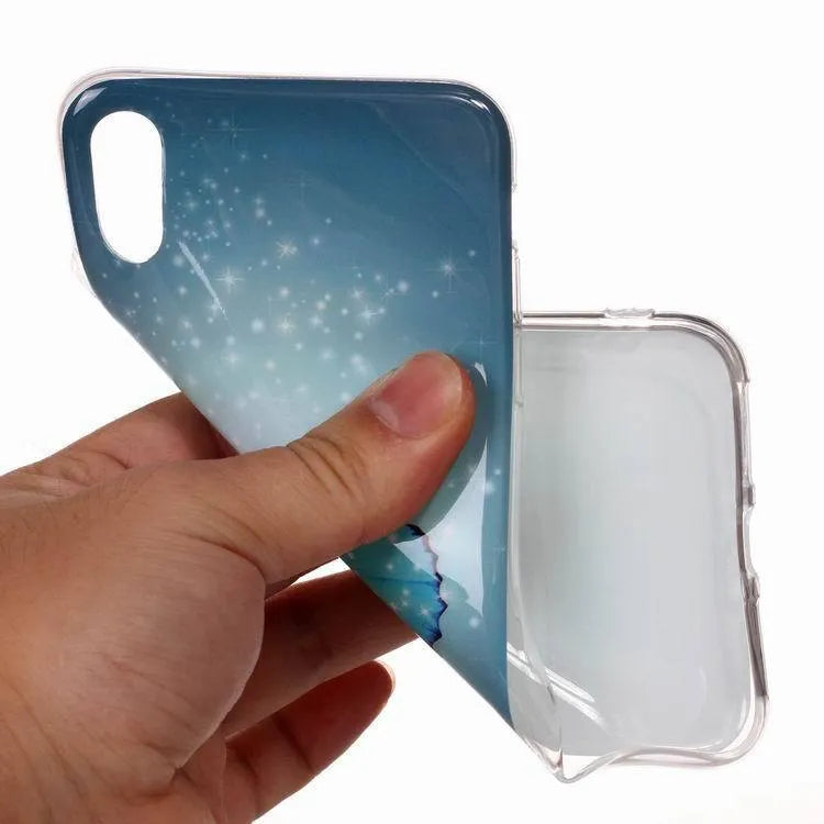 Luminous butterfly cartoon phone case for iPhone with glow-in-dark feature