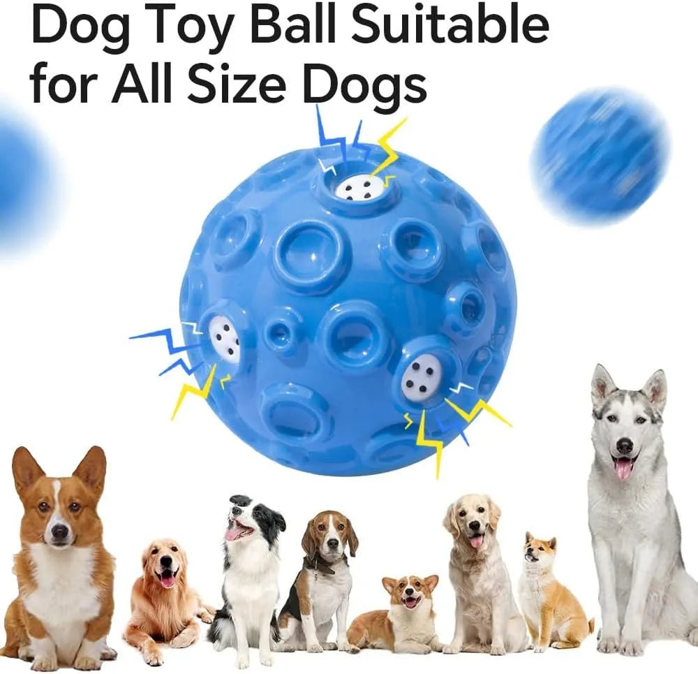 Colourful durable dog chew ball with a bumpy texture for aggressive chewers.