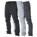 High-waist loose jogging sweatpants in polyester, multiple colours including black and gray