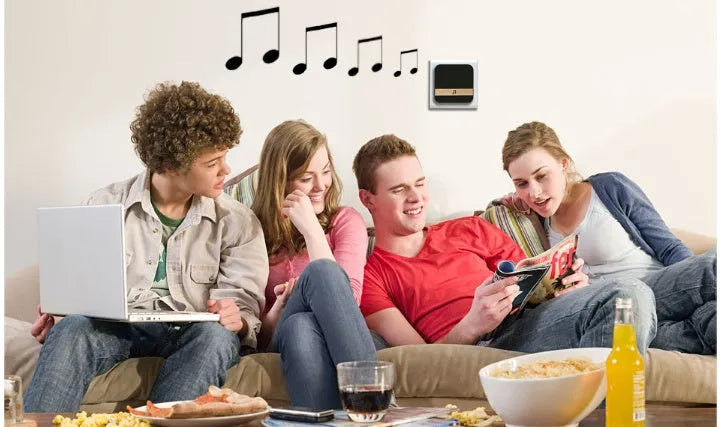 Smart WiFi video doorbell with H1 programme, two-way audio, infrared night vision, and remote smartphone viewing