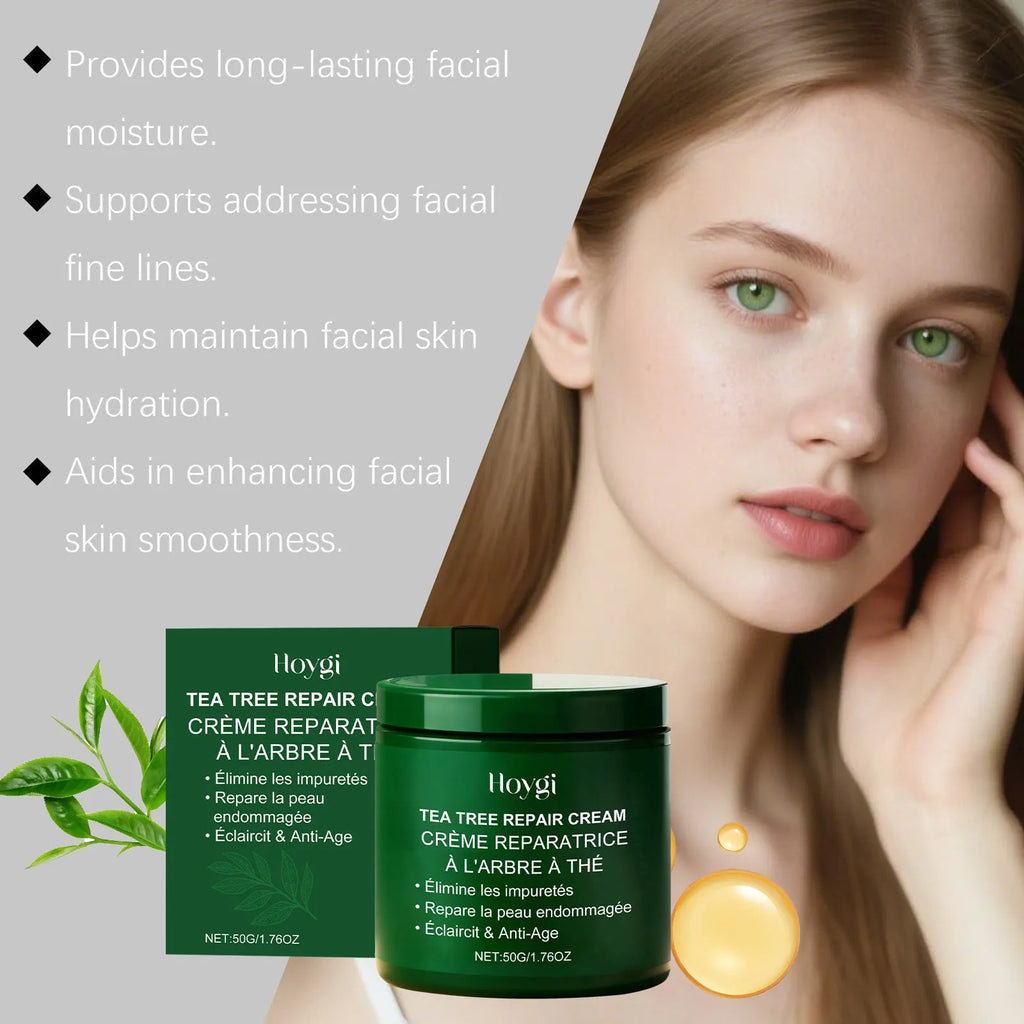 Gentle Nourishing Tea Tree Moisturizing Cream 50g pot for face and body hydration