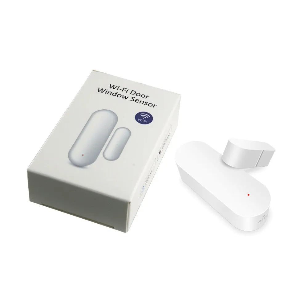 Tuya Smart WiFi Door Sensor white 70x20x16mm for door and window app alerts and voice control