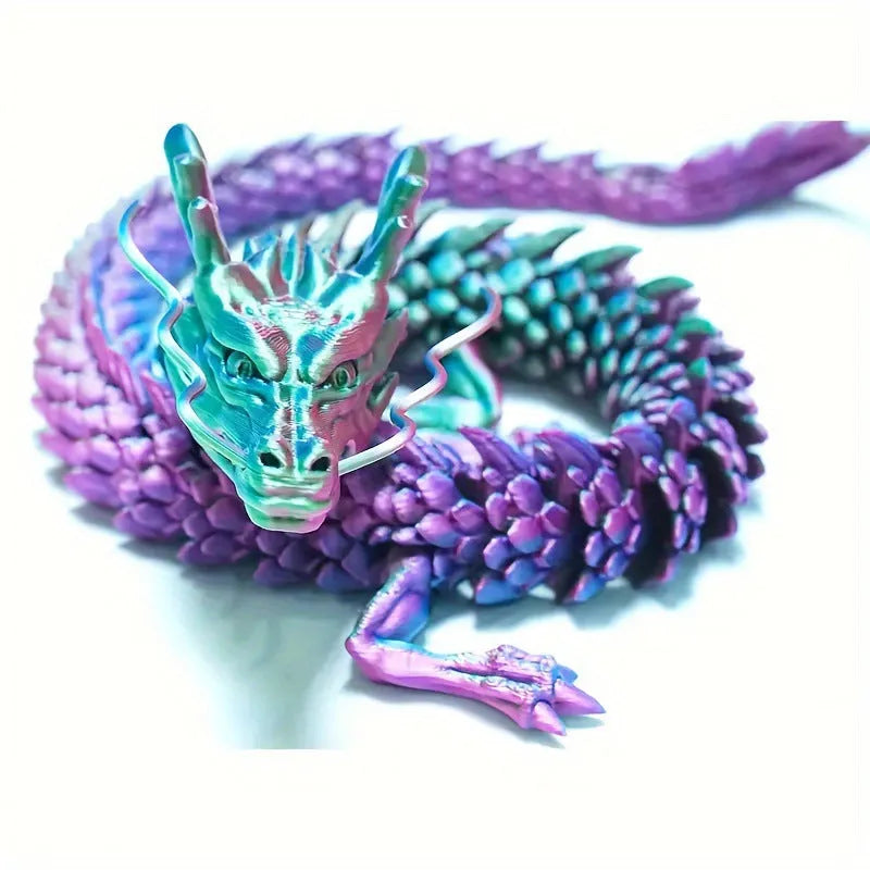 30cm 3D printed plastic Chinese dragon car decoration ornament in multiple colour options