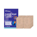 Pack of 14 foot-soothing gel patches featuring natural ingredients like horse chestnut and eucalyptus oil.