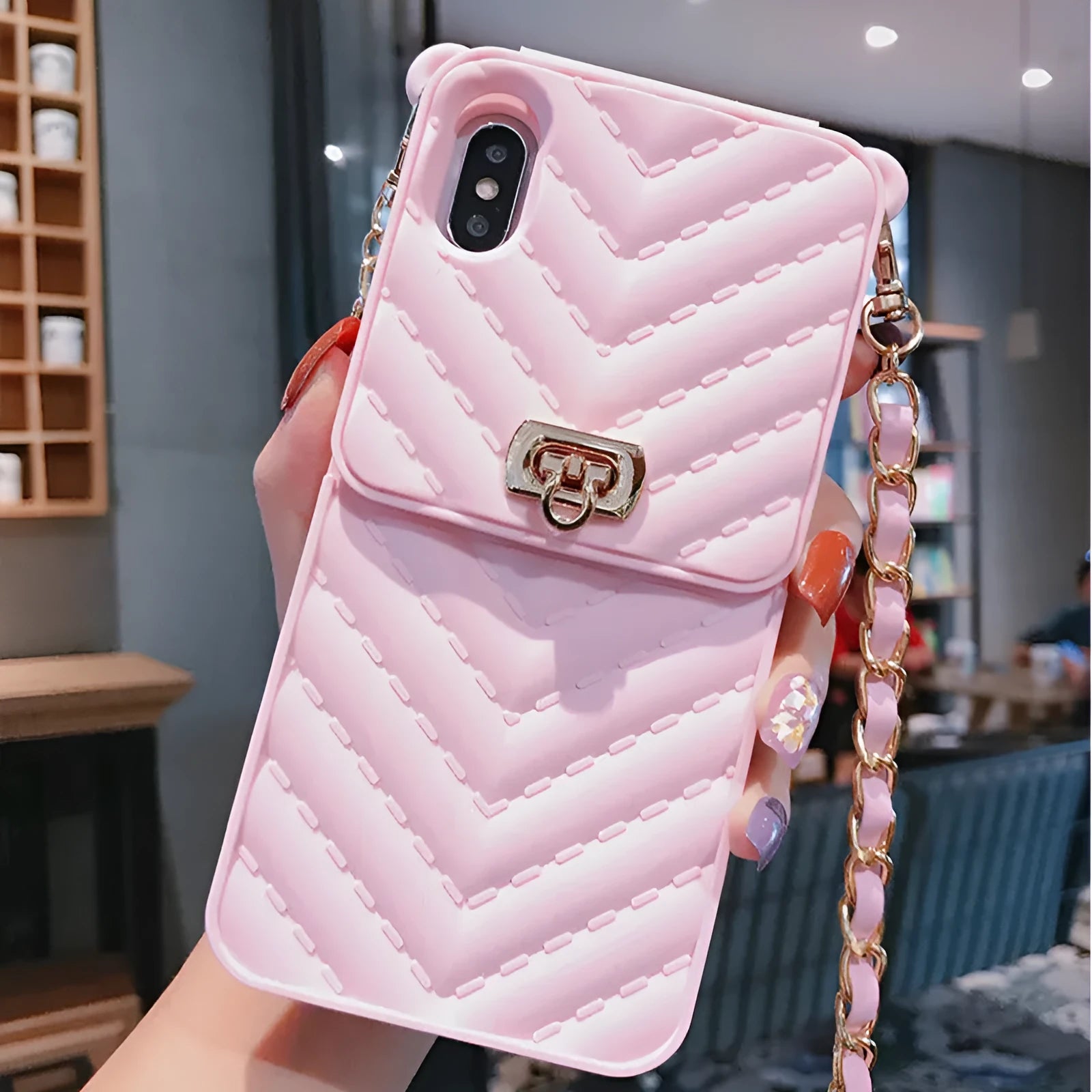 Silicone card wallet mobile phone case in pure colour back cover style for iPhone models