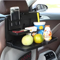 Black ABS plastic automobile beverage rack tray measuring 340x200x30mm
