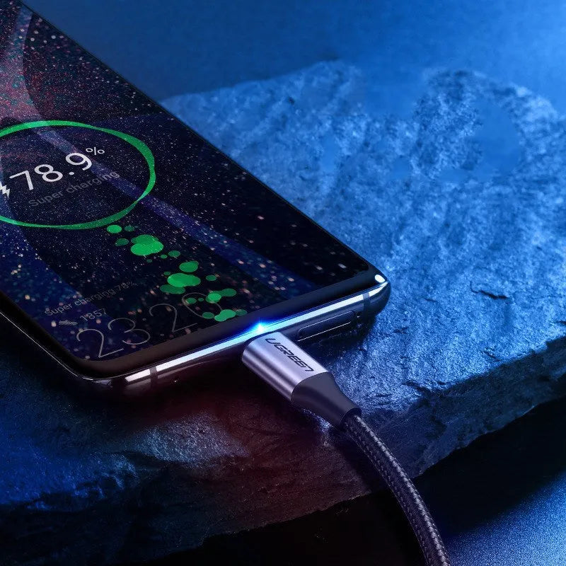 Ugreen USB Type-C cable for Samsung S10 with nylon braiding and alloy connectors