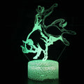 Sports Competitive Sports Series 3D night light table lamp with colourful cracked base and remote control