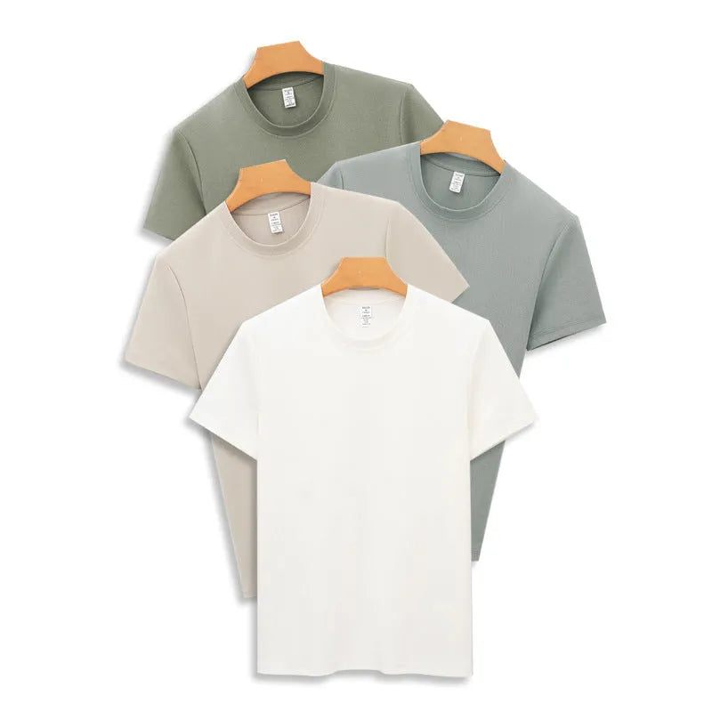 Men's antibacterial quick-dry short sleeve T-shirt in a straight cut pullover style.
