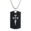 Korean style men's pendant necklace alloy pendant stainless steel chain 70 cm Cross Skull Wing
