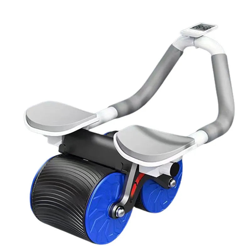 Automatic rebound abdominal wheel with matching lock edge yoga mat set for core exercises