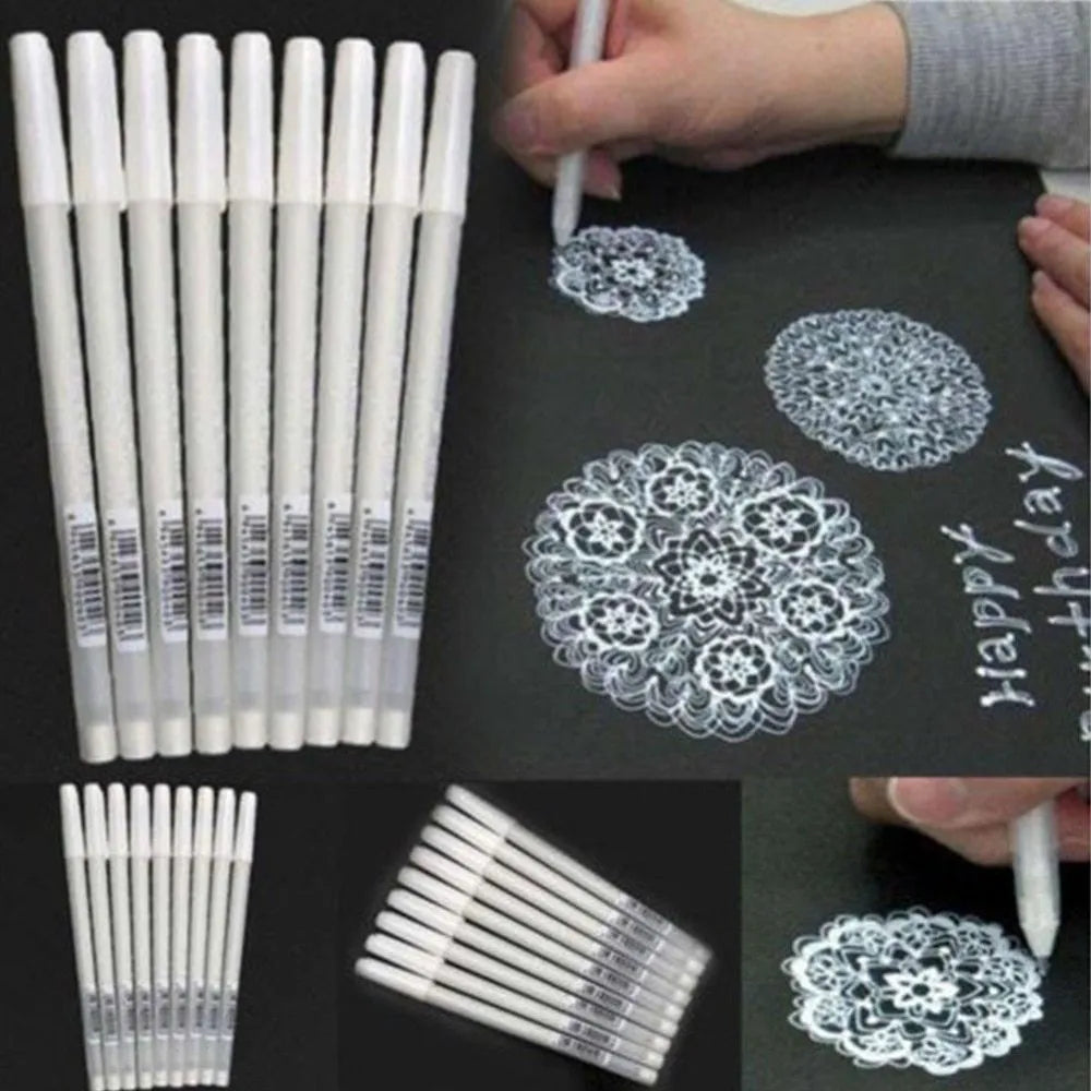 Touchnew hand-painted highlight pen with 0.8mm tip and golden silver white colour options