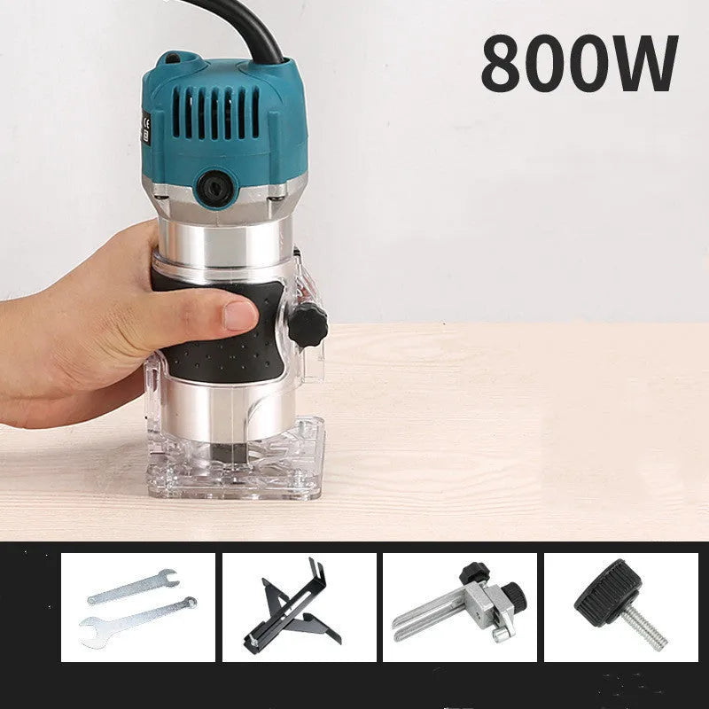 800W electric wood polishing trimmer with aluminium casing for wood carving