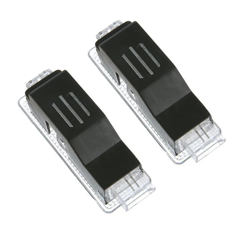 Black LED car door welcome light projector for 12V 24V vehicles