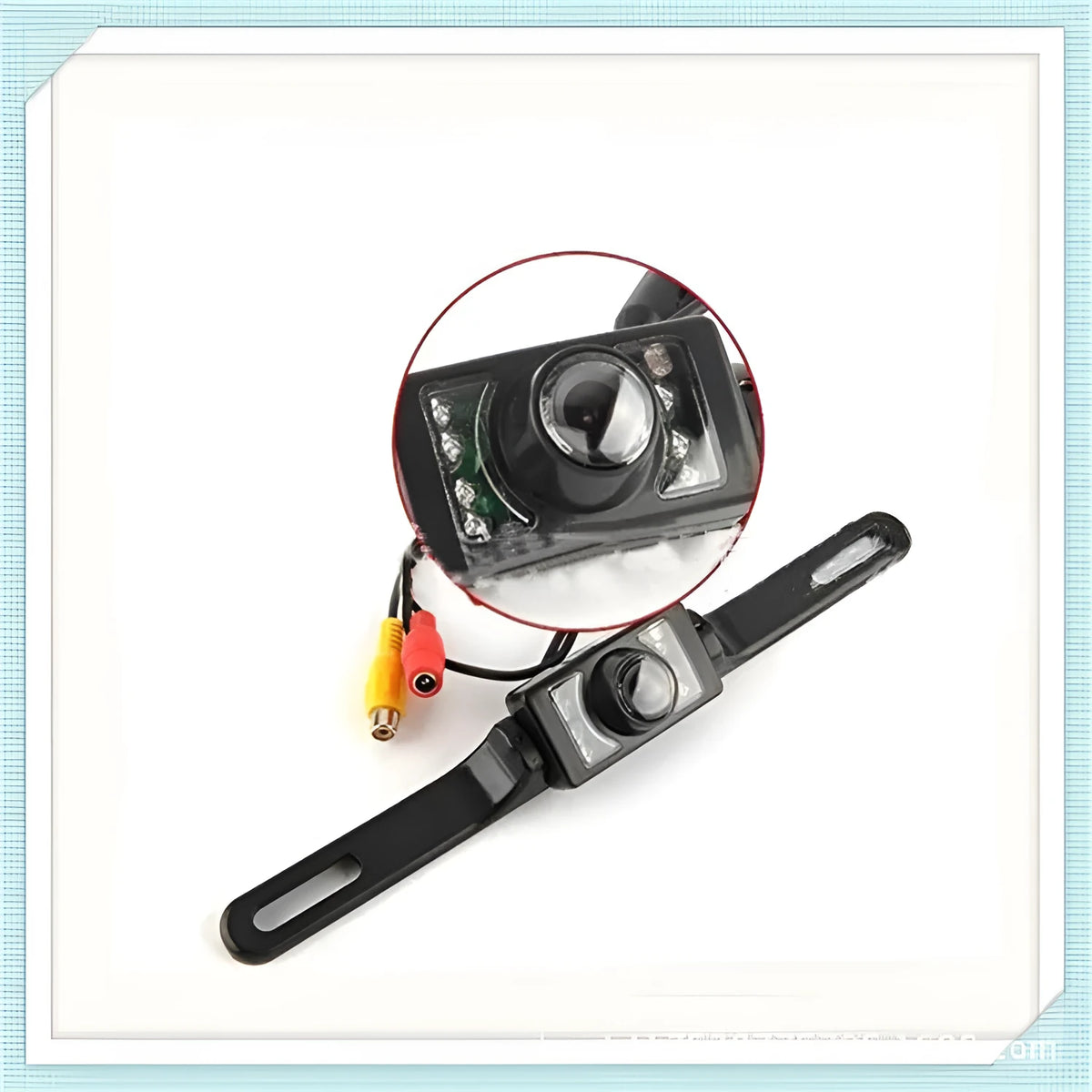 HD car reversing camera bracket with infrared night vision IP67/68 waterproof black 12V wide angle