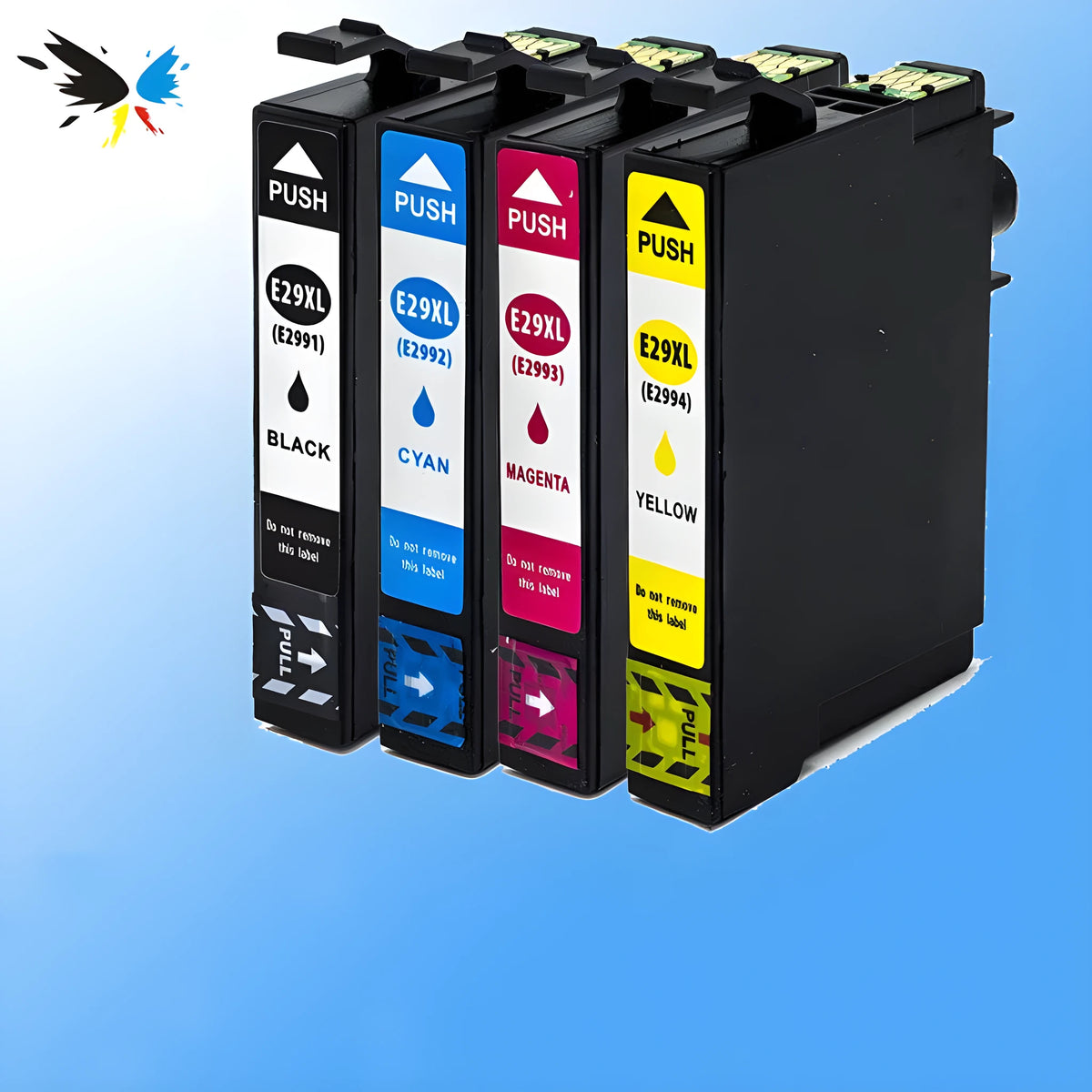 Compatible ink cartridges for Epson Expression Home XP printers, four colours, 15ml black and 13ml colour