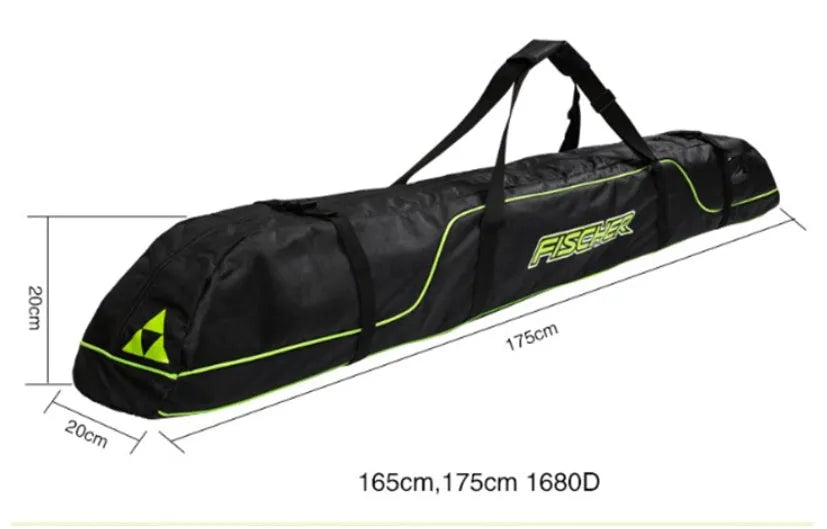 Waterproof Oxford ski gear bag in 165cm and 175cm sizes for ski and snowboard transport