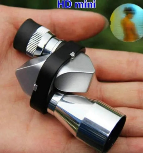 Compact aluminium alloy 8x20 pocket monocular telescope with foldable rubber eye cup