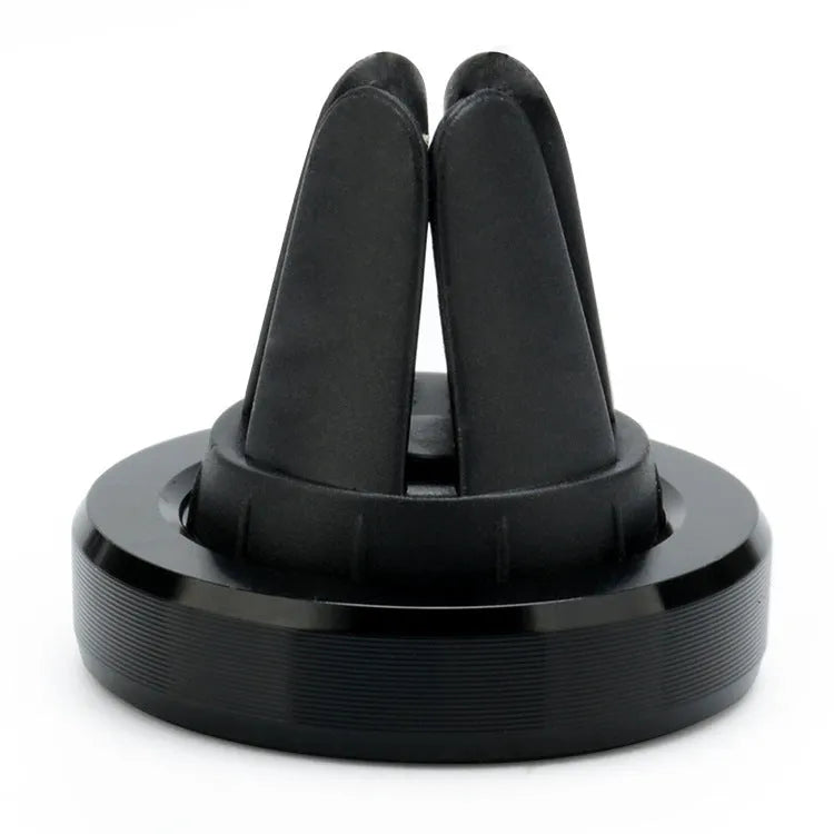 Car air vent magnetic mobile phone holder in five colour options showing compact 33.5mm design