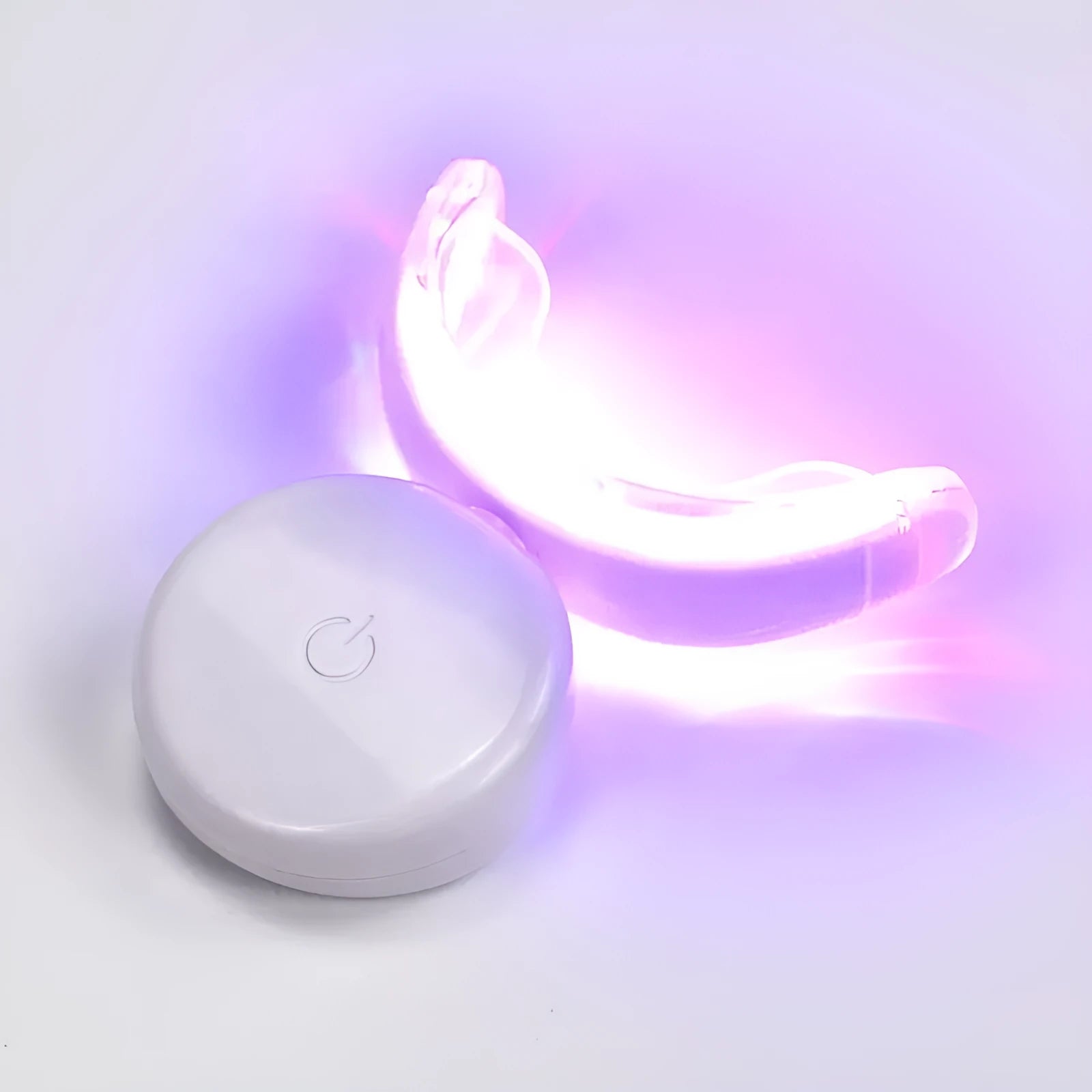 Rechargeable teeth whitening device with LED light in black colour option
