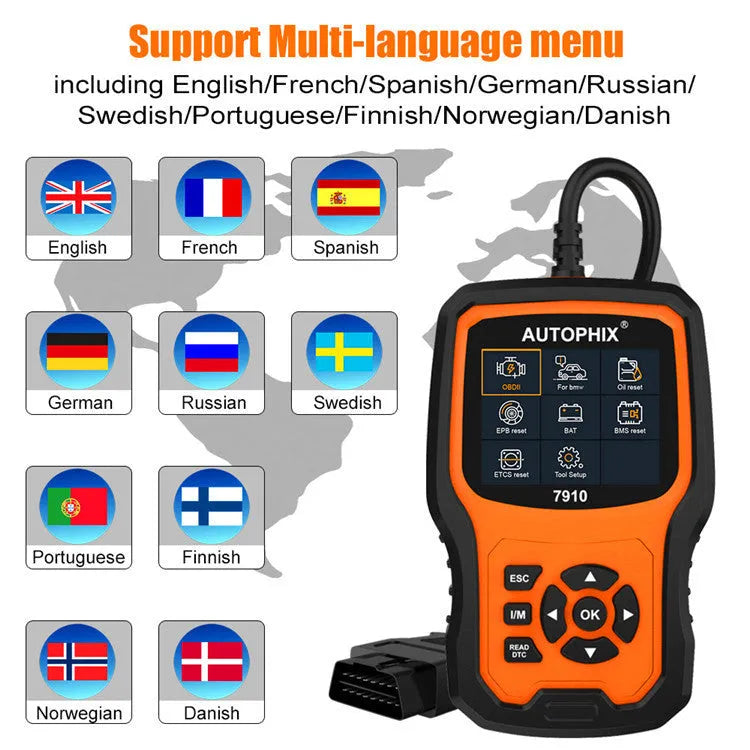 Autophix 7910 BMW full system OBD2 diagnostic scanner and coding tool